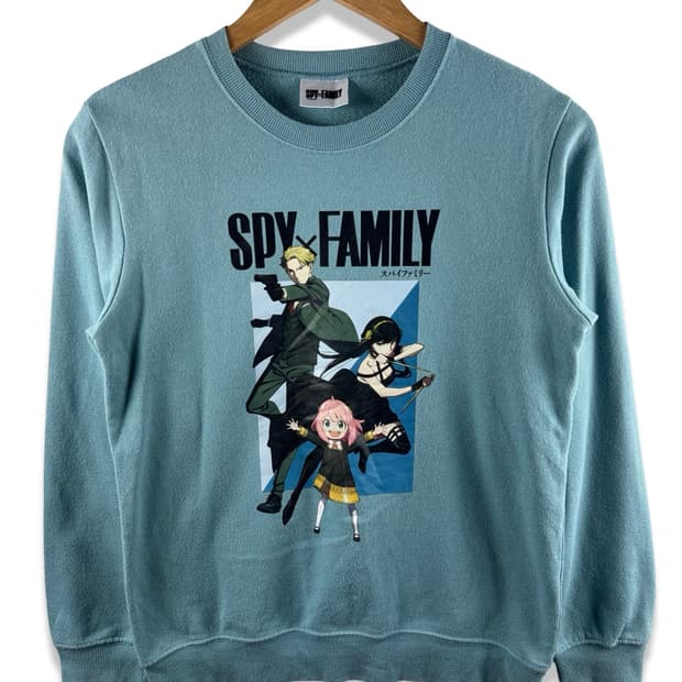 스파이패밀리 오피셜 블루 맨투맨2481