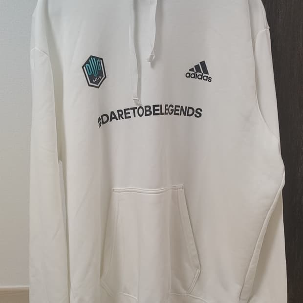 아디다스 담원기아 화이트 후드티 XL