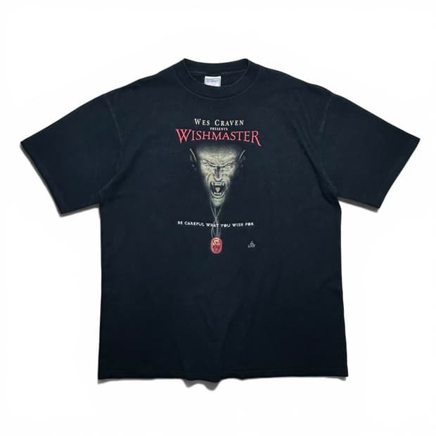 90s 빈티지 Wishmaster 프로모 무비티셔츠
