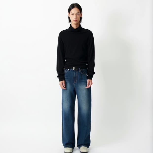 중청 와이드 데님 팬츠 판매합니다