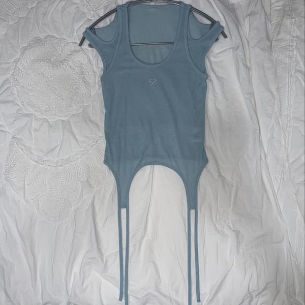 SAYSRA MASH LAYERED SLEEVELESS, SKY BLUE