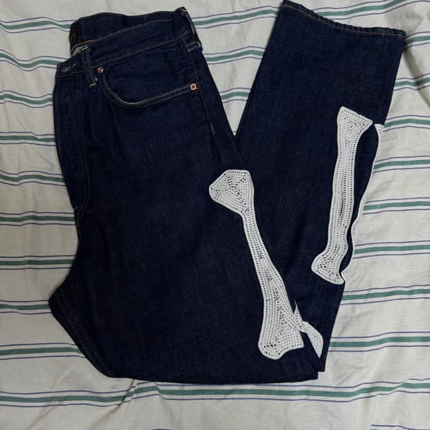 캐피탈 본 데님 팬츠 32