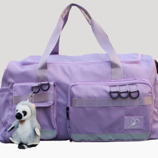 젠틀리머 보스턴백 연보라 컬러