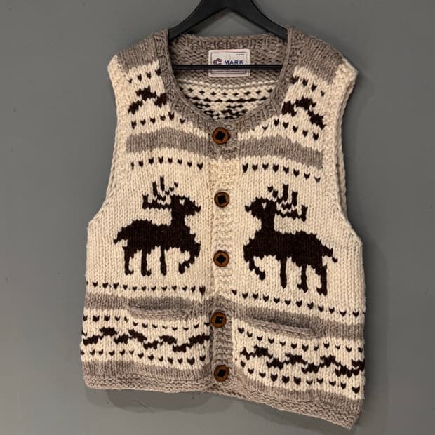 MARK 캐나다 노르딕 헤비울 코위찬 베스트 