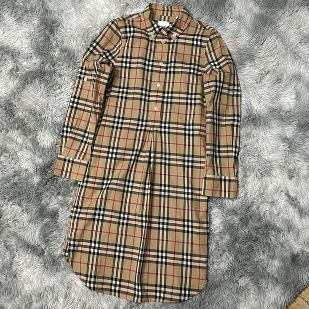 버버리 원피스 노바 체크셔츠 