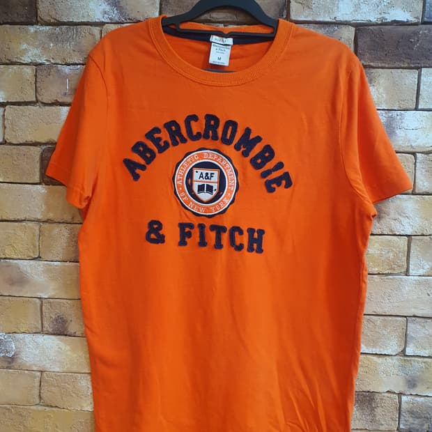 아베크롬비 반팔티 오렌지 M