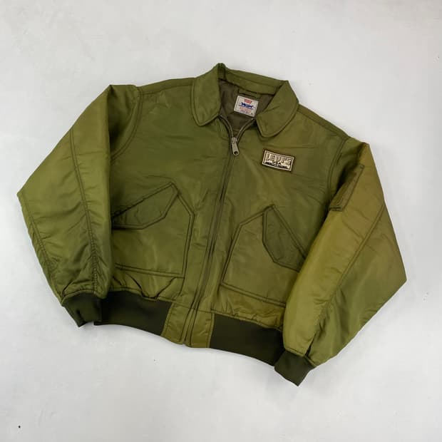 90s 빈티지 리바이스 ma-1 플라이트 항공 점퍼 (107)