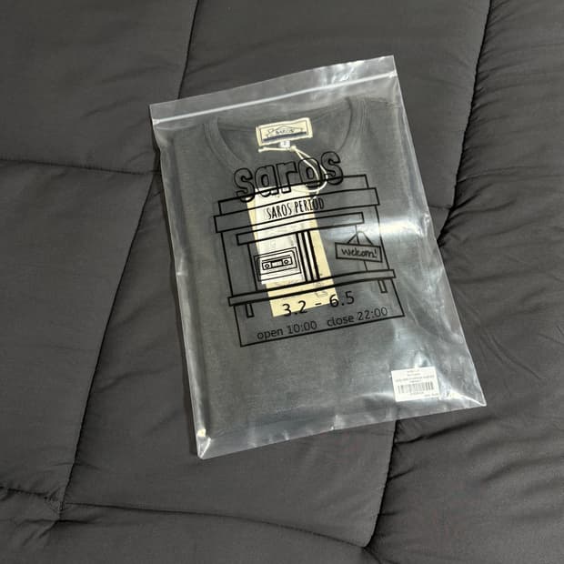 2) 사로스 빈티지 롱슬리브 차콜