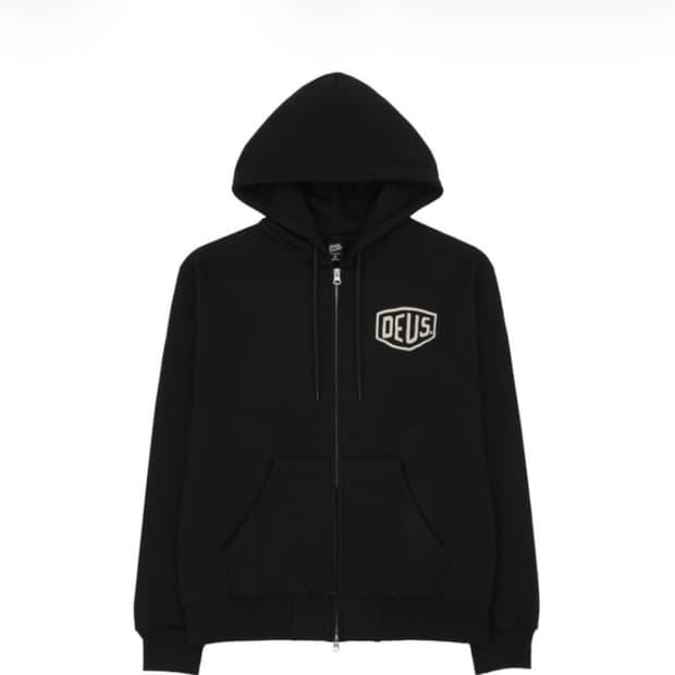 데우스 엑스 마키나 서울 컬리지 후드집업 블랙 s