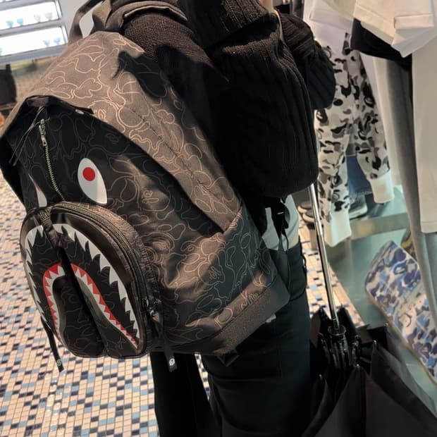Bape 베이프 샤크 카모 백팩 가방