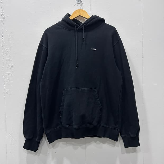 [L] 디스이즈네버댓 블랙 로고 후드티 남성 L사이즈