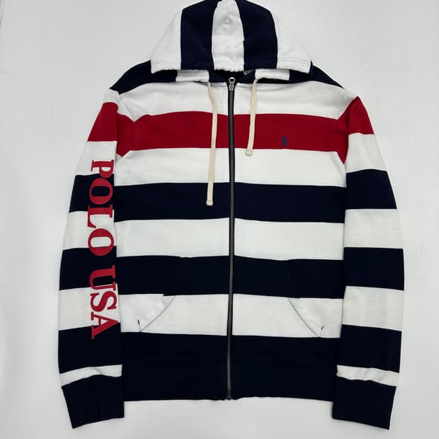 Polo 폴로 랄프로렌 USA 스트라이프 후드티