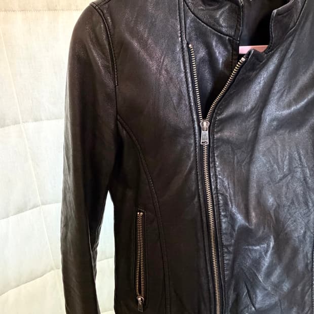 가죽자켓 슬림핏 