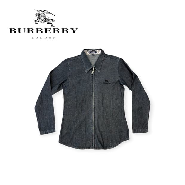 버버리 데님 집업