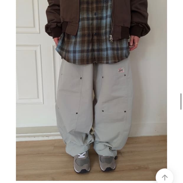 나일론 팬츠 그레이