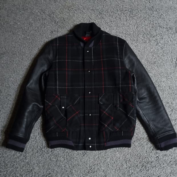 나이키 조던 스타디움 바시티 자켓 야구점퍼 스타장 가죽 100 M 빈티지