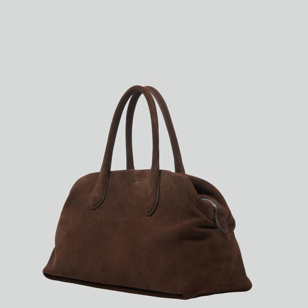 렉토 싱글러 토트백 미디엄 모시 브라운