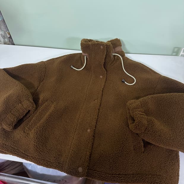 먼FREE 자라 브라운 뽀글이 후리스자켓