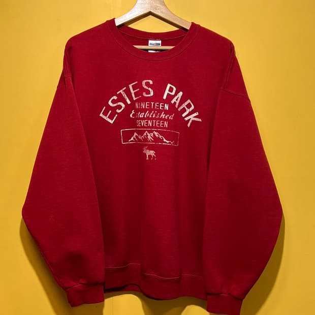 [XL] 저지스 ESTES PARK 혼방 빈티지 맨투맨 레드