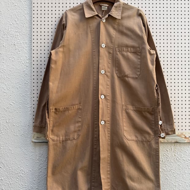 OLD EURO HBT WORK SHOP COAT 헤링본 빈티지워크코트
