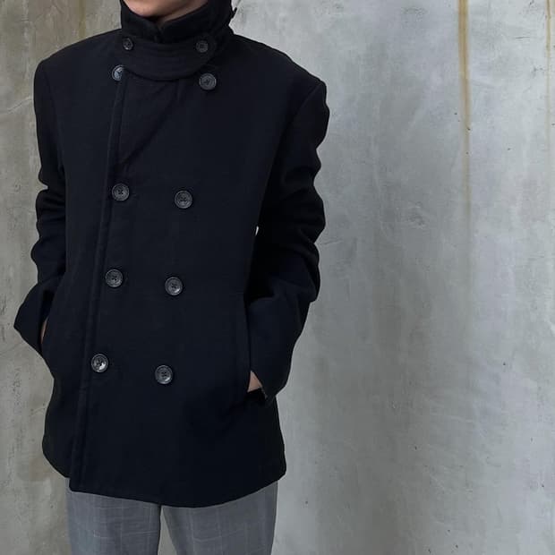 Japanese Black Pea Coat