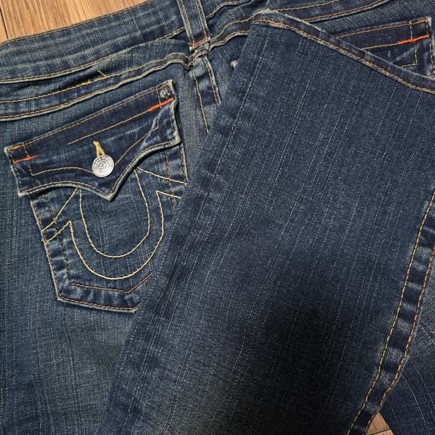 트루릴리전 로라이즈 진 로우라이즈 청바지