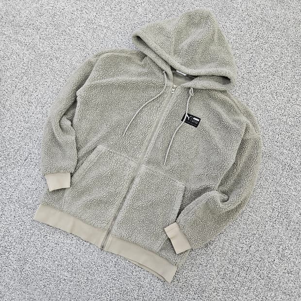 [S] 푸마 뽀글이 후드 후리스 집업 자켓 0102YH1