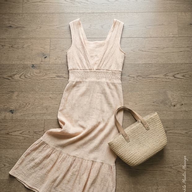 스튜디오 랩(STUDIO LAP) 플리츠 롱 원피스 (S사이즈)