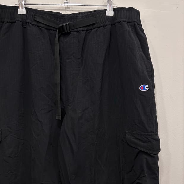 챔피온 와펜로고 와이드핏 벨티드 트랙팬츠