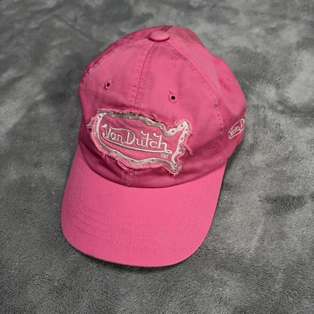 본더치 Y2K 핑크 볼캡 
