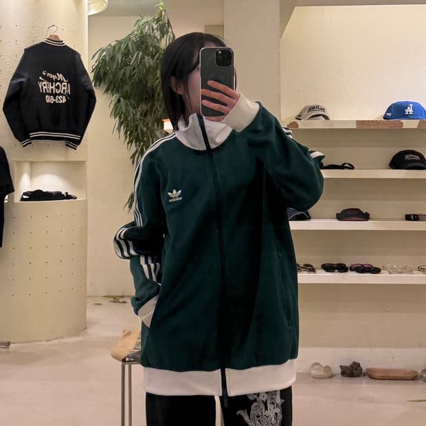 아디다스 파이어버드 트랙탑 자켓 그린 U213