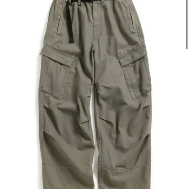 해칭룸 밀팬츠 워시드 올리브 3