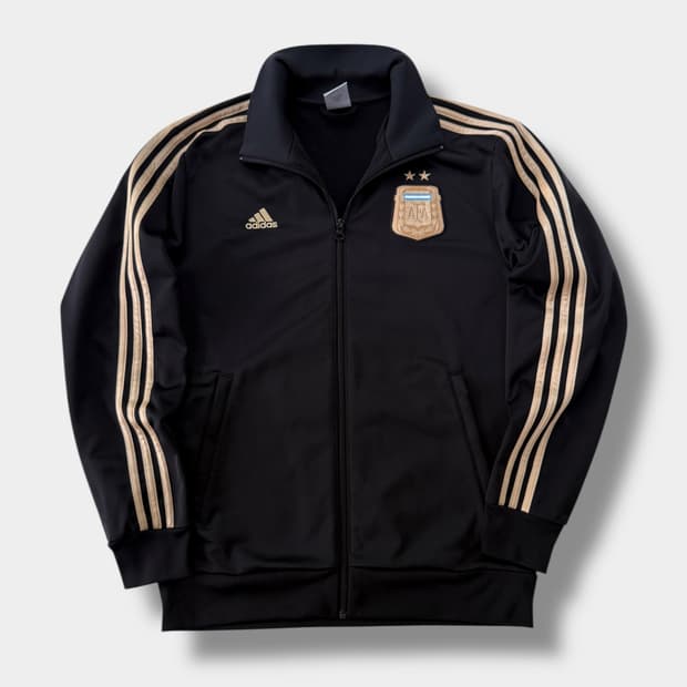 아디다스 루즈핏 검 골 배색 아르헨티나 트랙 져지