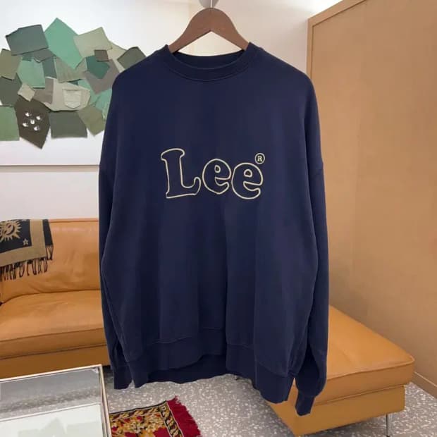 리 LEE 빅로고 맨투맨 스웻셔츠 105 C03986