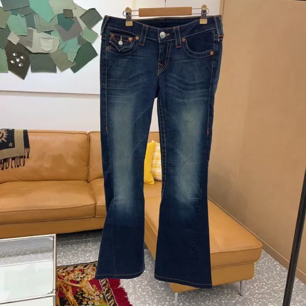 트루릴리젼 조이 스판 부츠컷 데님 청바지 27인치 C04057