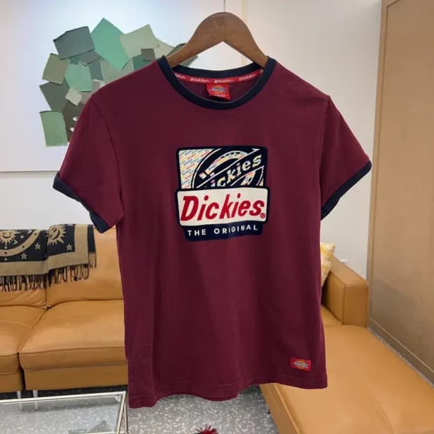 디키즈 빅로고 프린팅 링거티 반팔티 85 C04104
