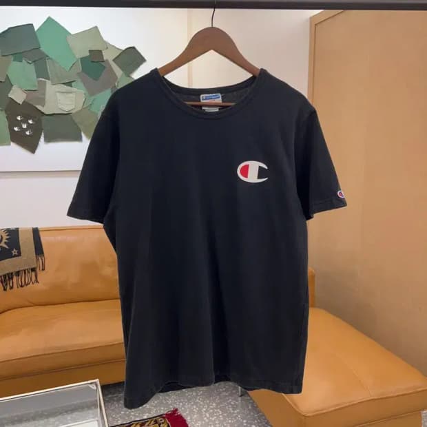 챔피온 빅로고 빈티지 반팔티 100 C04323