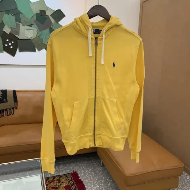 폴로 랄프로렌 빈티지 올드스쿨 자수로고 후드집업 90 C04400