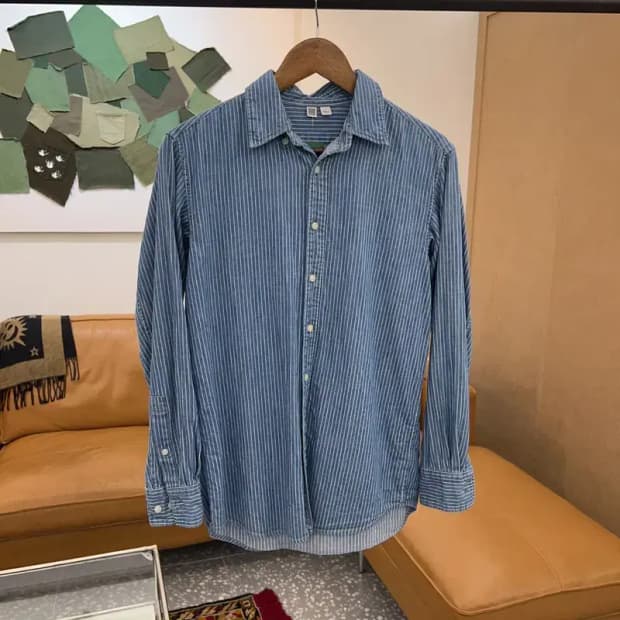 유니클로 U 르메르 스트라이프 셔츠 90 C04470