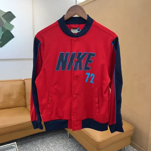 나이키 올드스쿨 빅로고 야구잠바 바시티 자켓 90 C05127