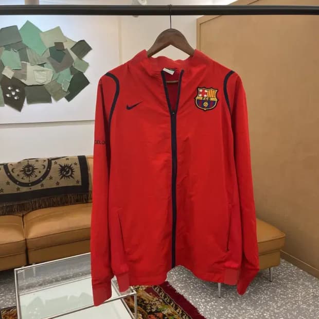 나이키 FC바르셀로나 축구 유니폼 바람막이 105 C05404