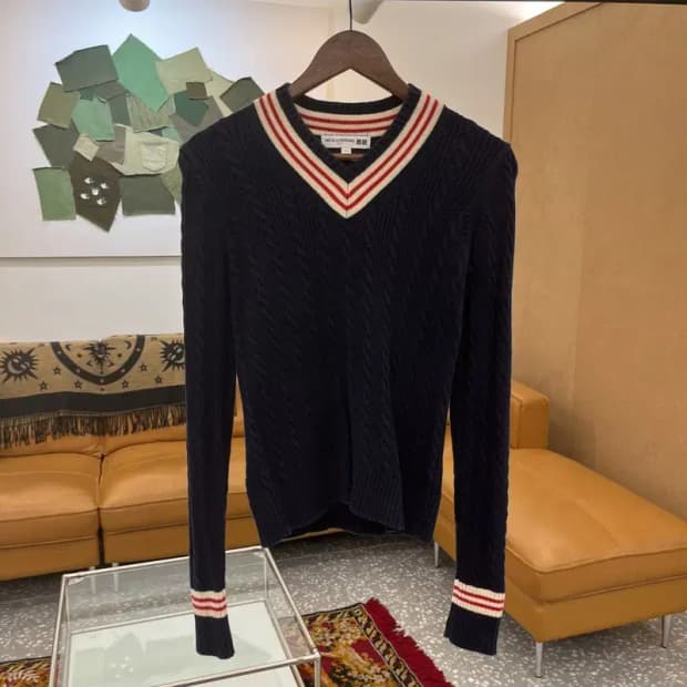 유니클로 이네스 드 라 프라상쥬 꽈배기 골지 니트 85 C05543
