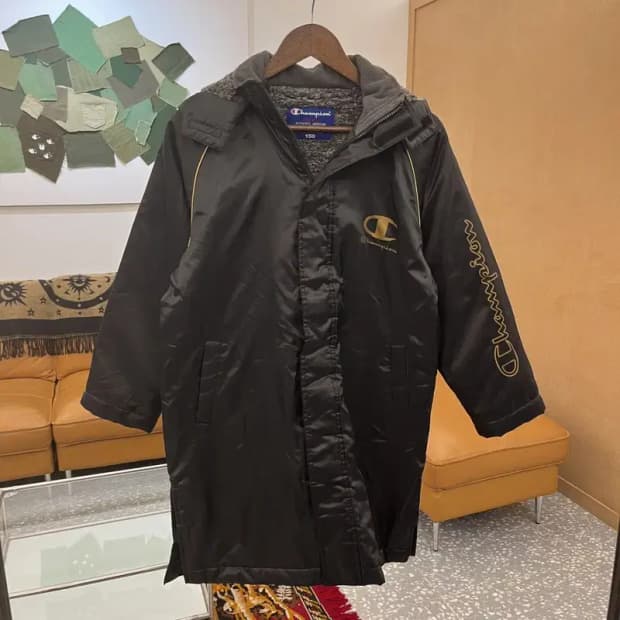 챔피온 재팬 올드스쿨 검골 누빔 돕바 자켓 90 C05947