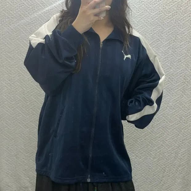 푸마 재팬 올드스쿨 사이드라인 오버핏 트랙탑 져지 105 C05952