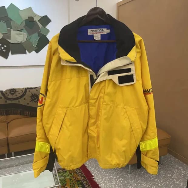 노티카 90s 올드스쿨 오버핏 윈드브레이커 바람막이 105 C06054