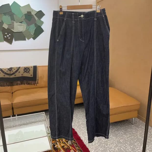 와릿이즌 캐주얼 스티치 데님 청바지 S C06109