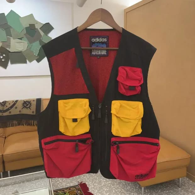 아디다스 90s 제우교역 멀티포켓 베스트 조끼 105 C06119