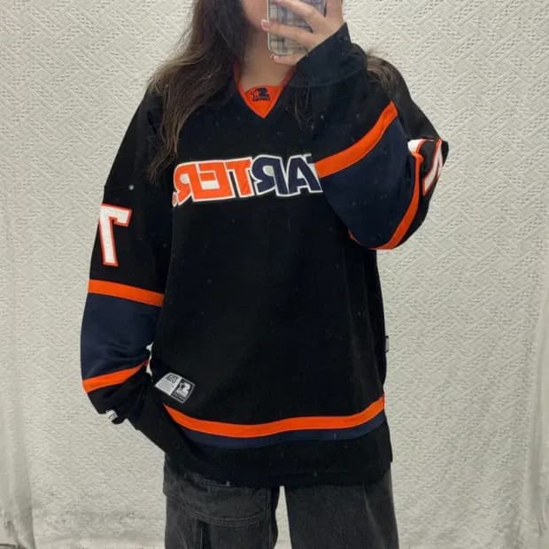 스타터 팀져지 오버핏 스포티 긴팔티 105 C06133