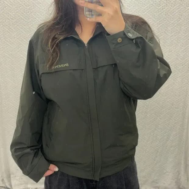 발렌시아가 정품 올드스쿨 오버핏 바람막이 블루종 105 C06131