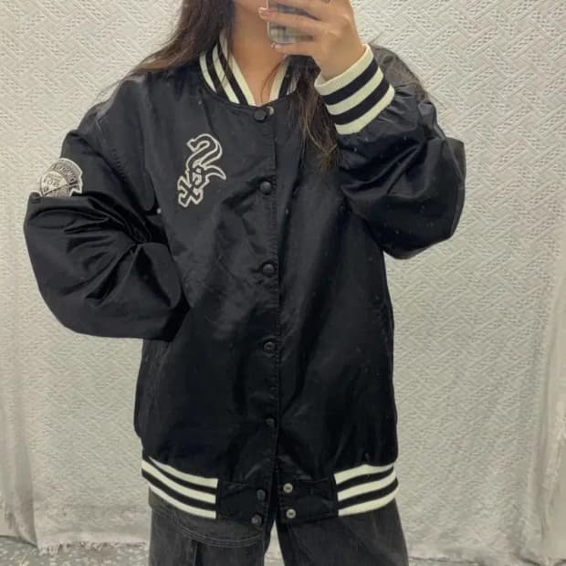 MLB 올드스쿨 시카고 화이트 삭스 스타디움 야구잠바 C06132